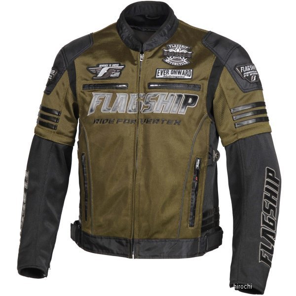 フラッグシップ FLAGSHIP 春夏モデル イクシードメッシュジャケット オリーブドラブ LWサイズ FJ-S203SP HD店｜ヒロチー商事 ハーレー 店