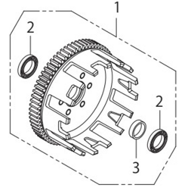 SP武川 クラッチアウター ASSY モンキー 湿式4型 00-00-1697 HD店
