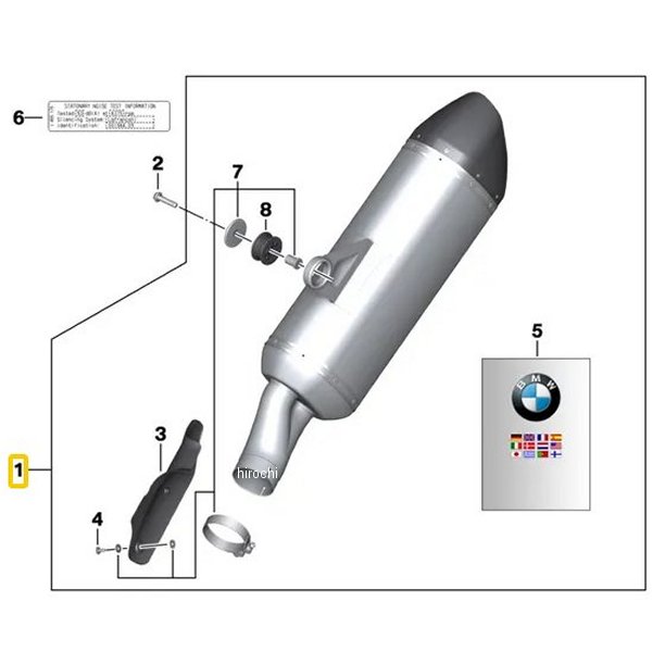 BMW純正 HPスポーツマフラー K50/K51 77118533744 HD店
