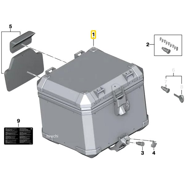 BMW純正 アルミトップ ケース(K75) 77438566446 HD店 55,539円
