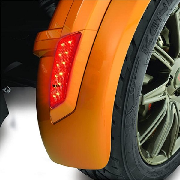 ショークローム Show Chrome フロントフェンダーLED 13年ｰ18年 カンナム スパイダー 赤 41-174B HD店