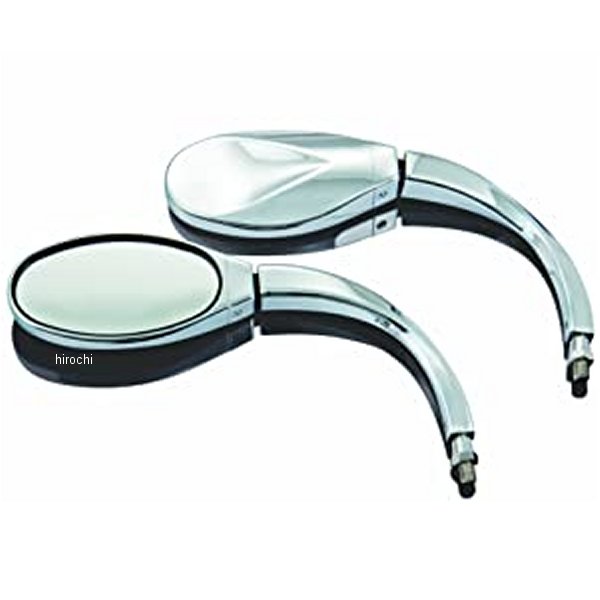 ショークローム Show Chrome ツイストクルーザーミラー トール 10mm 正ネジ 28-102 HD店