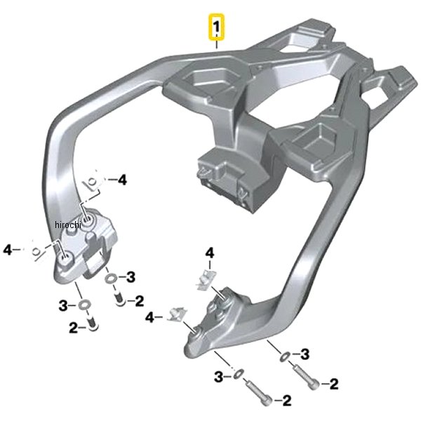 BMW純正 ラゲッジ キャリア silber 46548566278 HD店