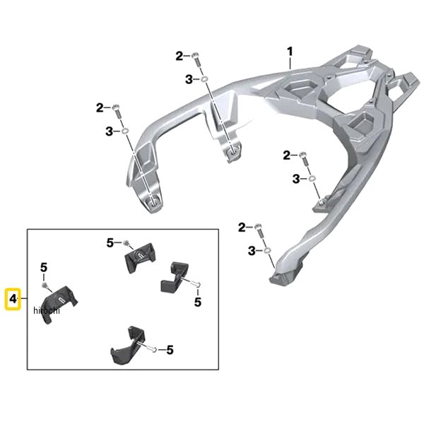 BMW純正 セット 組付ケ部品 ラゲッジラック 77448406258 HD店