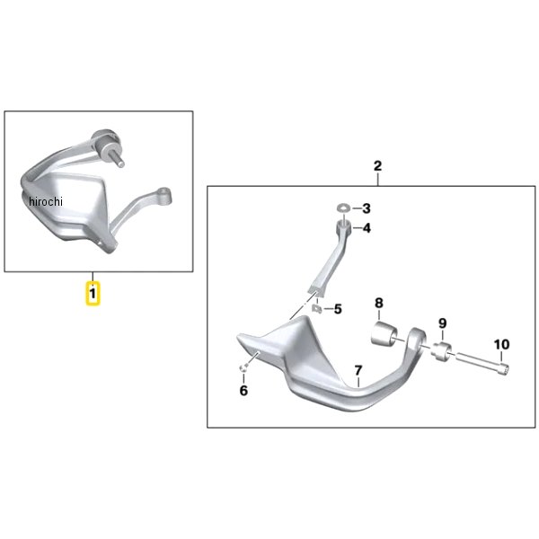 BMW純正 セット ハンドプ ロテクター 右 77328396076 HD店