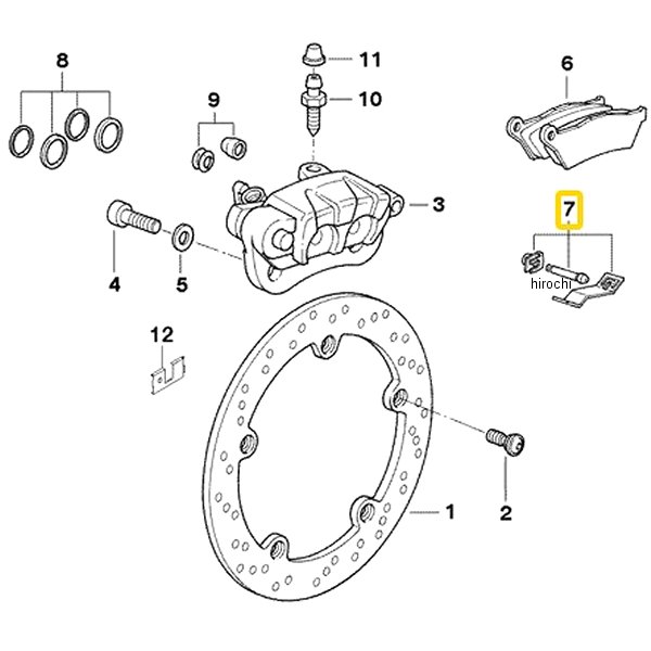 BMW純正 ブレーキピン セット 34212330313 HD店
