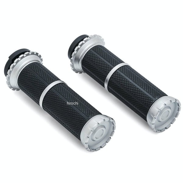 【メーカー在庫あり】 クリアキン Kuryakyn RIOTグリップ シルバー 08年以降 電子スロットル車 3581 HD店