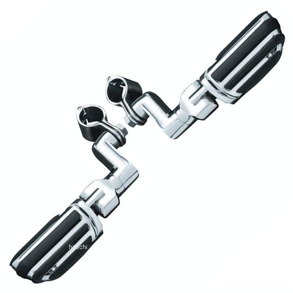 【メーカー在庫あり】 クリアキン Kuryakyn パイロットペグオフセット 1-1/4インチクランプ クローム 4436 HD店