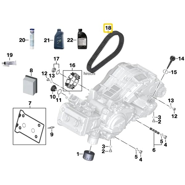 BMW純正 CVT ドライブ ベルト 24827729767 HD店 54,571円