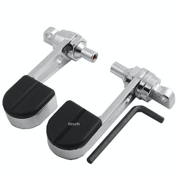 【メーカー在庫あり】 クリアキン Kuryakyn ISOフットペグ STIRRUPS クローム/黒 8074 HD店