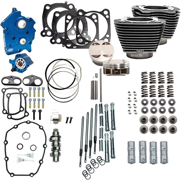 S&S 128 パワーパック M8エンジン 114CI 水冷 BLK.G/HL 310-1109B HD店