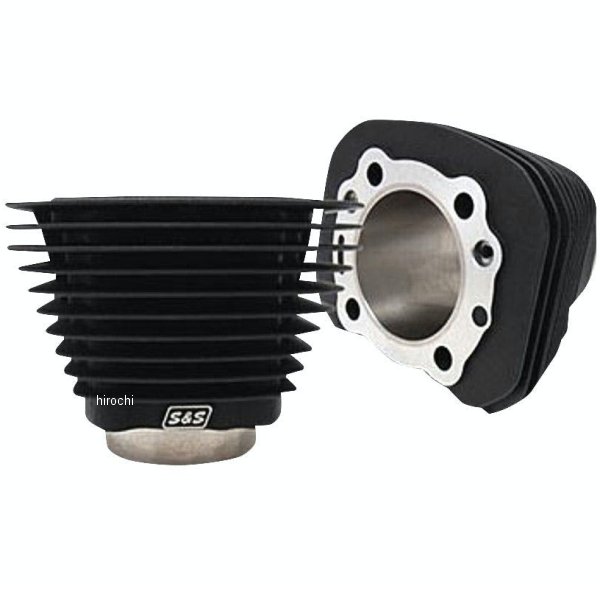 S&S シリンダーセット 3-1/2" 86年-19年 スポーツスター リンクルブラック 910-0695 HD店｜ヒロチー商事 ハーレー 店