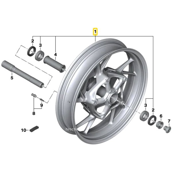 BMW純正 キャスト ホイール ブラック フロント 36318550395 HD店
