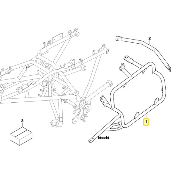 BMW純正 パニアケースキャリアR 46547699876 HD店