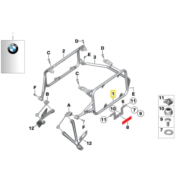 BMW純正 キャリング ケース ホルダー LH 46548520067 HD店