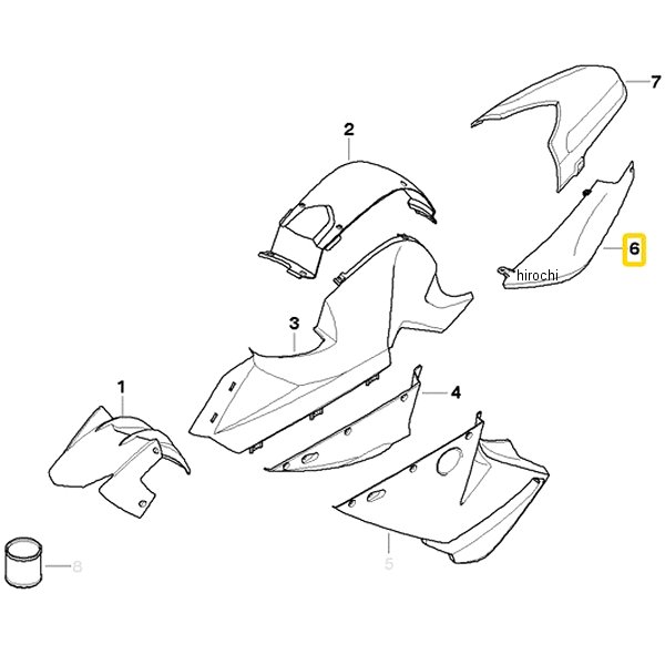 BMW純正 R サイド部品 LH 46637720615 HD店