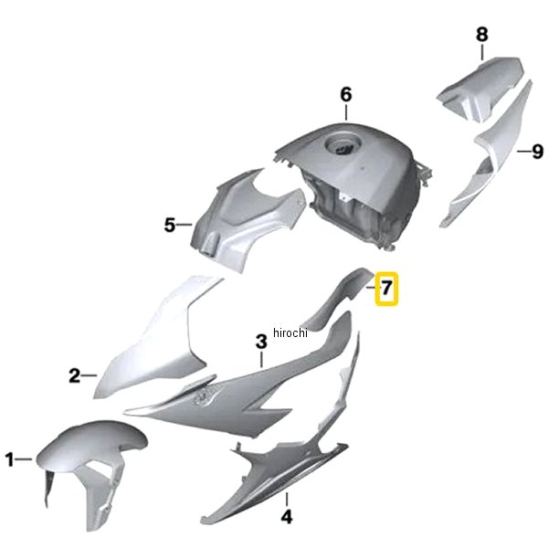 BMW純正 フューエルタンクカバー RH 46639467796 HD店