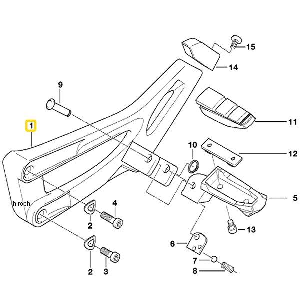 BMW純正 R フット レスト ホルダー LH 46712335197 HD店