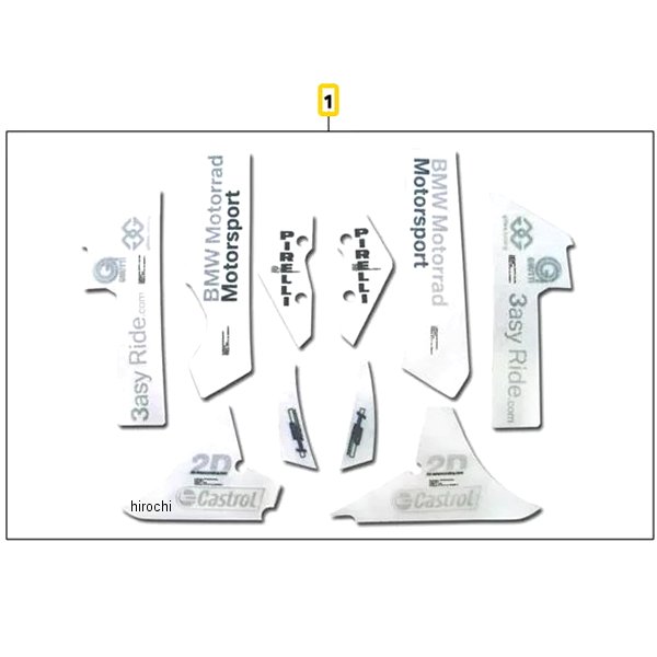 BMW純正 セット スポンサー ラベル 51148524555 HD店
