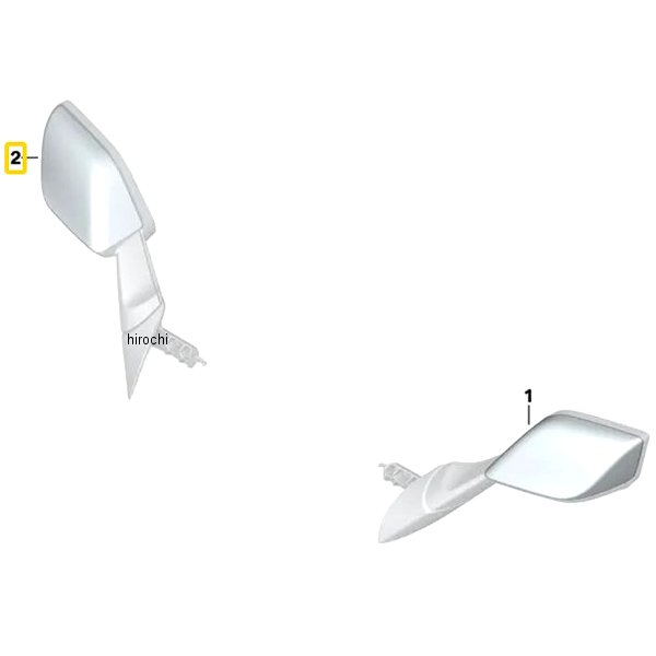 BMW純正 キャップ、ドア ミラー クロム RH 51168562670 HD店