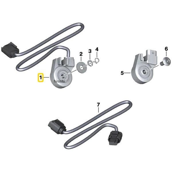 BMW純正 スイッチ サイドスタンド 61317654603 HD店
