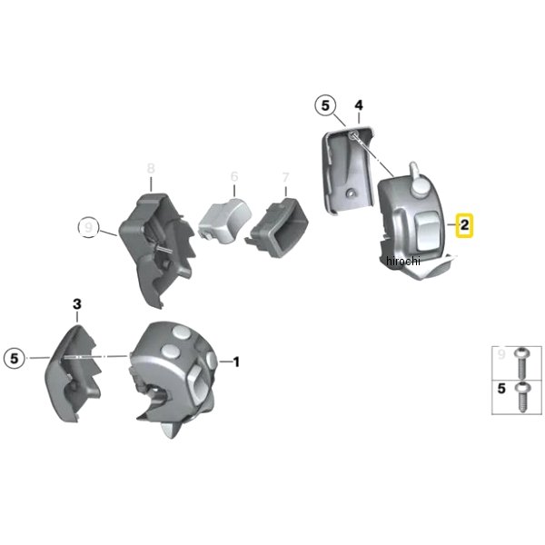 BMW純正 グリップヒーターコンビ S/W RH 61317698424 HD店