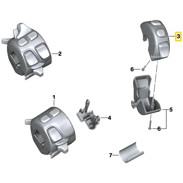BMW純正 メーター パネル スイッチ RH 61318546166 HD店