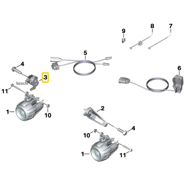 BMW純正 補助前照灯ホルダー RH 63178393000 HD店 6,622円