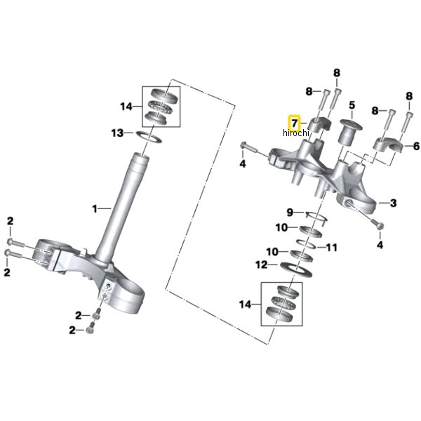 BMW純正 アッパー固定ブラケット RH 32718540804 HD店