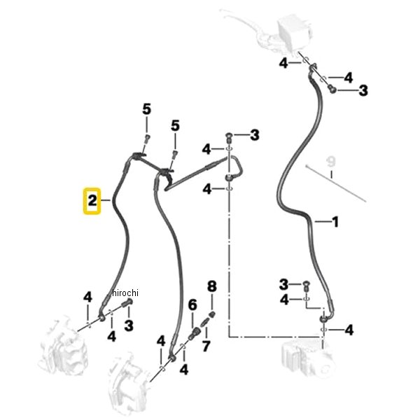 BMW純正 F ブレーキ回路ブレーキホース 34329457570 HD店 10,300円