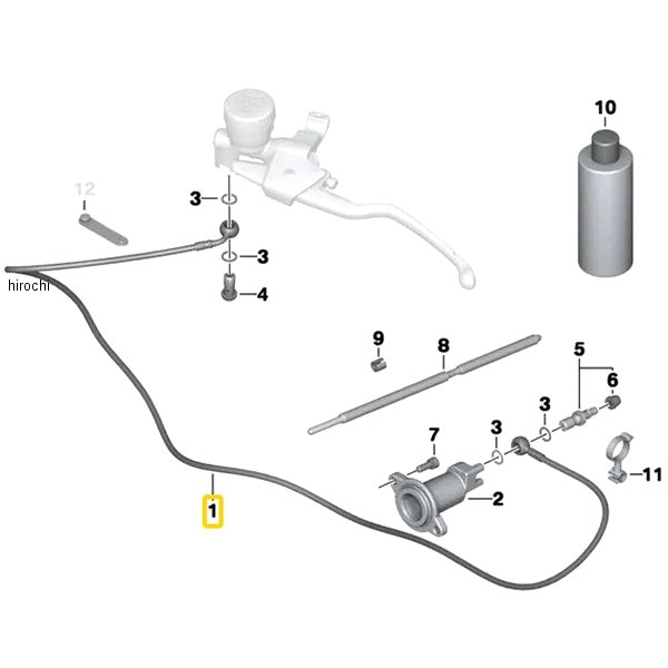 BMW純正 クラッチ ケーブル IN/OUT シリンダー 21527675102 HD店