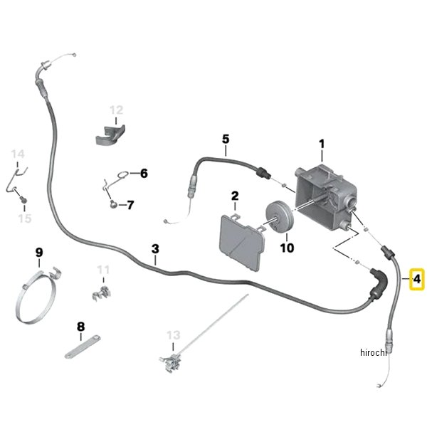 BMW純正 スロットルバタフライ ボーデンケーブル LH 32737670567 HD店 7,685円