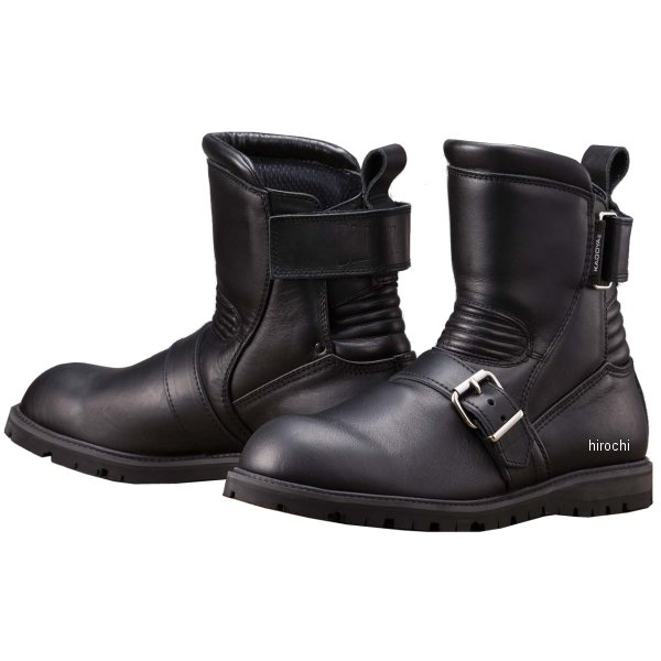 4313 カドヤ KADOYA レザーブーツ BLACK ANKLE 黒 28.0cm NO4313-0BK28 HD店