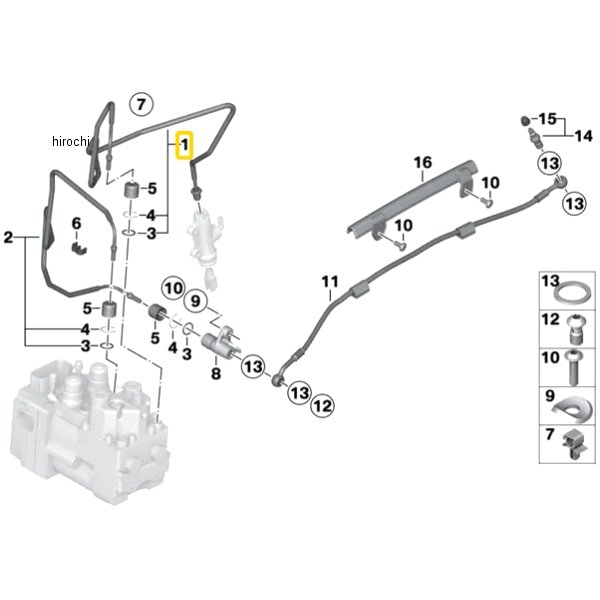 BMW純正 セット､R ブレーキライン制御回路 34327703597 HD店