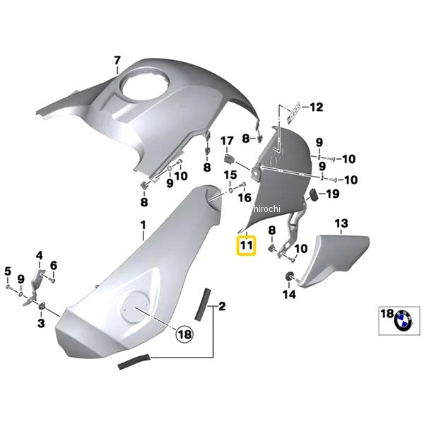 BMW純正 タンクカバー LH 46637698241 HD店 36,336円