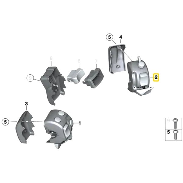 BMW純正 メーター パネル スイッチ RH 61317694980 HD店