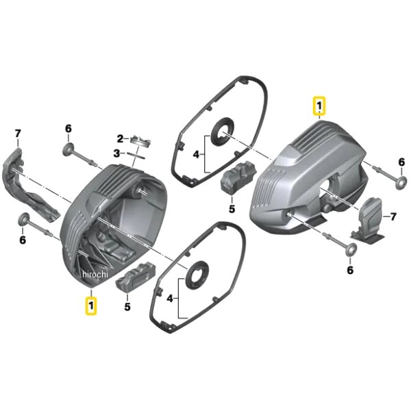 BMW純正 シリンダー ヘッド カバー マグネシウム RH 11127723178 HD店