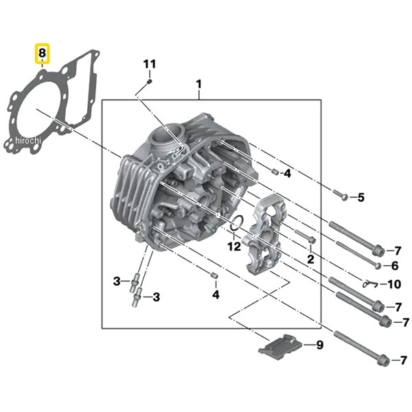 BMW純正 シリンダー ヘッド ガスケット 3 位置 LH 11128382757 HD店