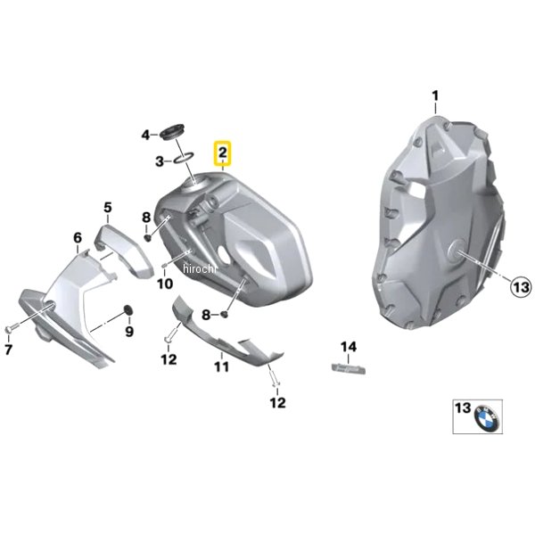 BMW純正 シリンダー ヘッド カバー フライス加工済み 左 11128405485 HD店