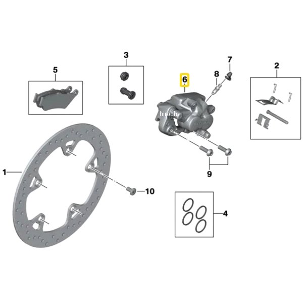 BMW純正 R ブレーキ キャリパー 34218535160 HD店