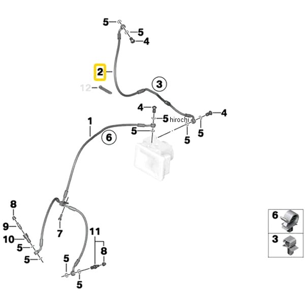 BMW純正 ブレーキ ライン F 制御回路 34328526553 HD店