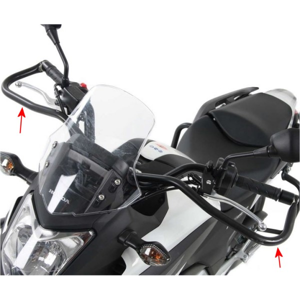 ヘプコアンドベッカー HEPCO&BECKER ハンドガード ブラック 14年-20年 NC750X 503973 00 01 HD店