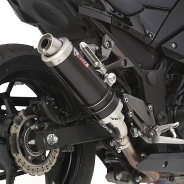 ミヴ Mivv スリップオンマフラー GP 13年-16年 Ninja300 ブラックステンレス K.038.LXB-Ninja300 HD店