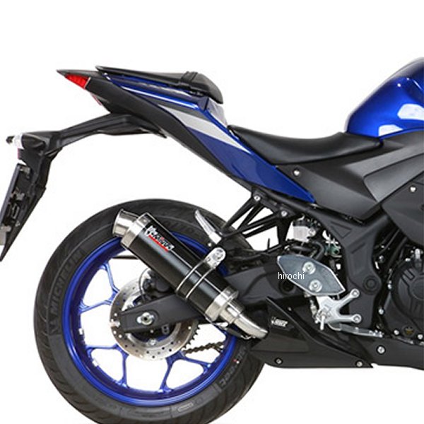 ミヴ Mivv スリップオンマフラー GP 15年-21年 YZF-R3 ブラックステンレス Y.048.LXB HD店