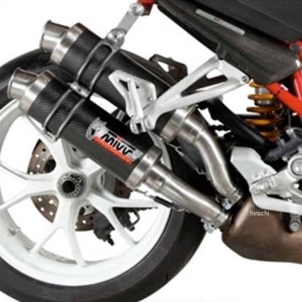 ミヴ Mivv デュアルスリップオンマフラー GP 06年-08年 ドゥカティ モンスター S4RS カーボン D.020.L2S HD店