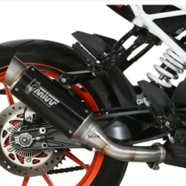 Mivv スリップオンマフラー GP PRO 17年-20年 KTM 390DUKE ブラックステンレス KT.019.LXBP HD店