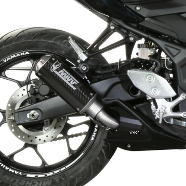 ミヴ Mivv スリップオンマフラー 16年-21年 MT-25 GP ブラックステンレス Y.055.LXB-MT25 HD店