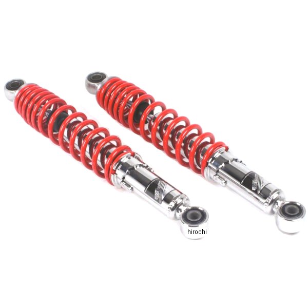 SP武川 リアショックアブソーバー スーパーカブ/リトルカブ 325mm クロムメッキ/赤 2本入り 06-04-0169 HD店