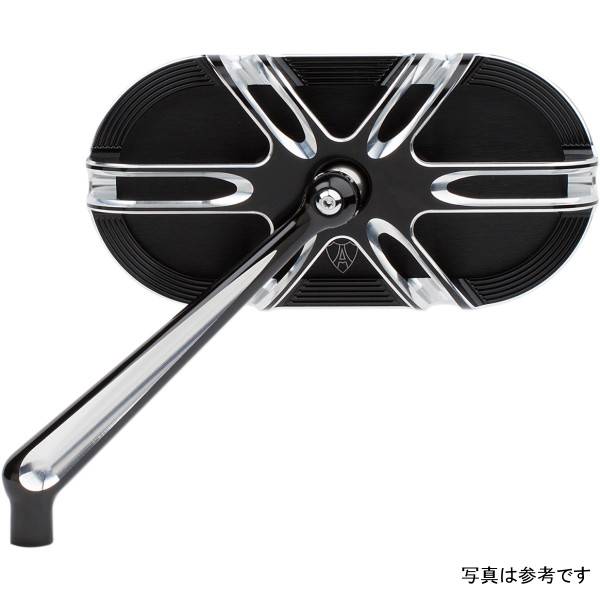 263863 13-164 アレンネス Arlen Ness ミラー ディープカット 黒 HD店
