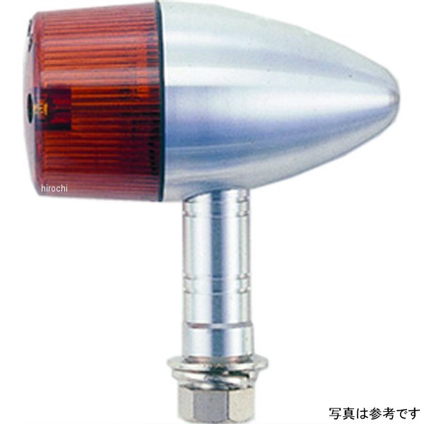 ポッシュ POSH ミドルマシンドウインカー 砲弾 ダブル球 黒/クリア 192499-26 HD店｜ヒロチー商事 ハーレー 店